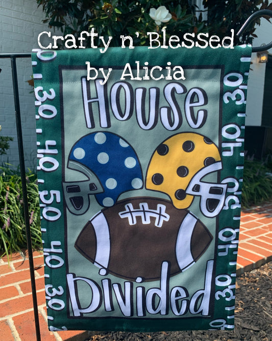 House Divided Garden Flag