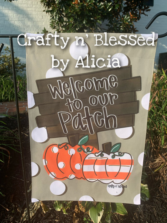 Pumpkin Patch Garden Flag