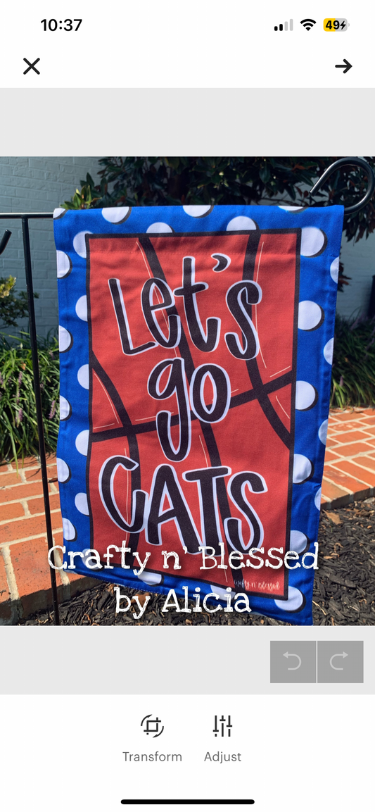 Basketball Garden Flag
