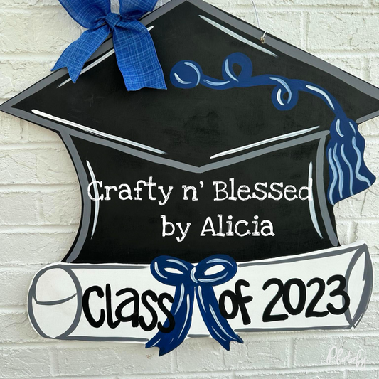 Graduation Cap Custom Door Hanger