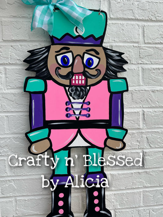 Nutcracker Christmas Door Hanger