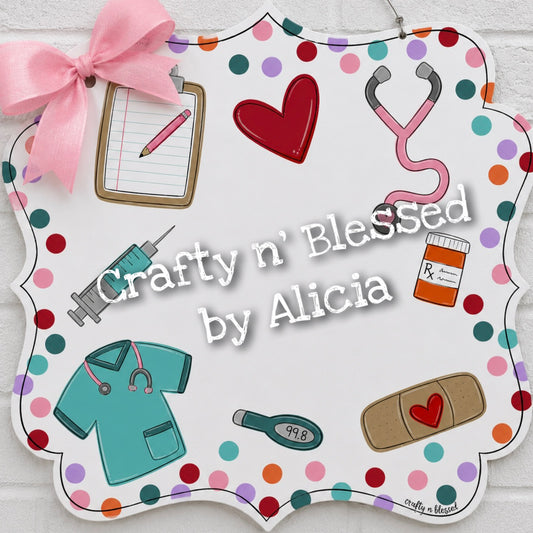 School Nurse Door Hanger