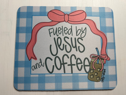 Jesus and Coffee Mousepad