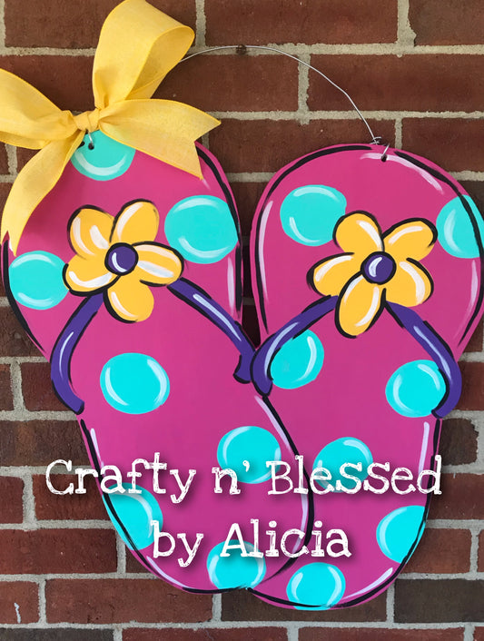 Flip Flops Door Hanger