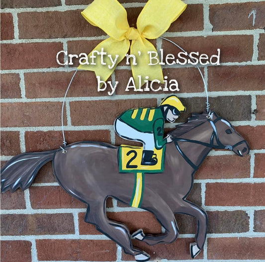 Derby Horse Door Hanger