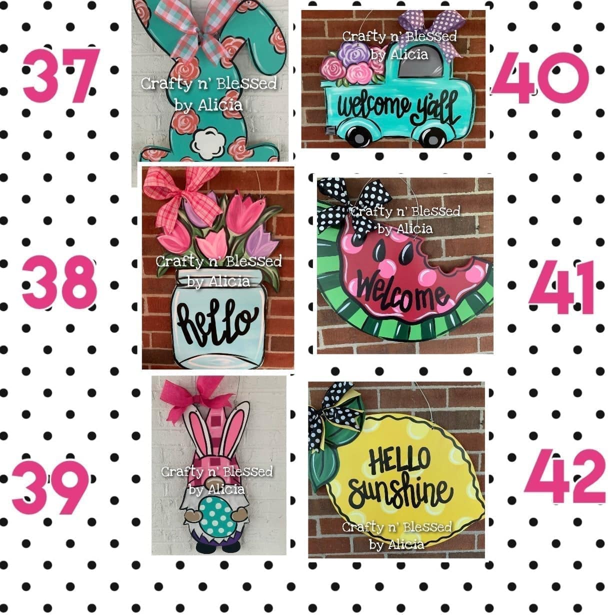 BLANK Adult DIY Door Hanger