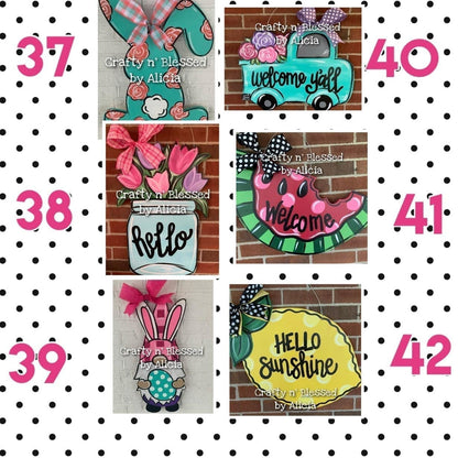 BLANK Adult DIY Door Hanger