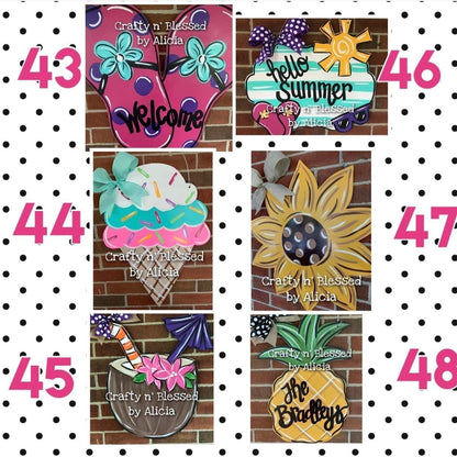 BLANK Adult DIY Door Hanger