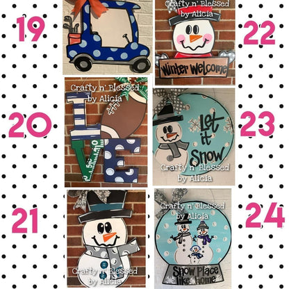 BLANK Adult DIY Door Hanger