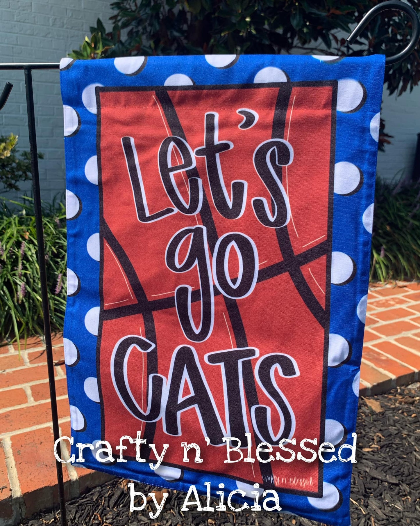 Cats Basketball Garden Flag