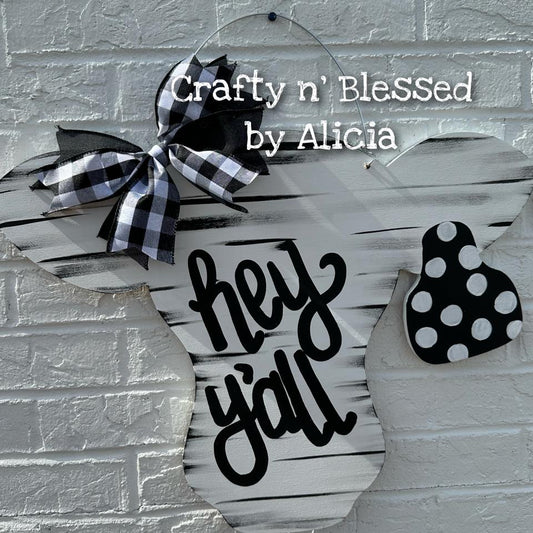 Cow Head Door Hanger