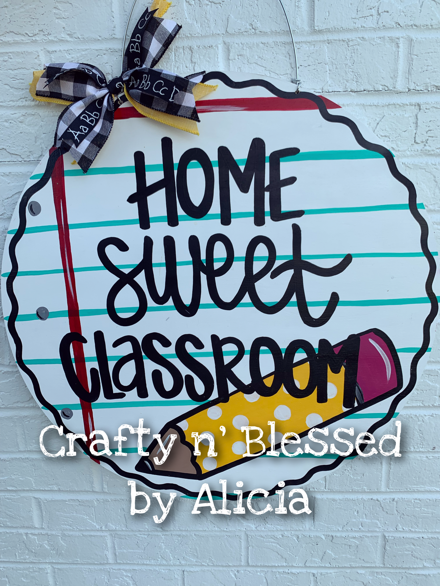 Home Sweet Classroom 20" Door Hanger