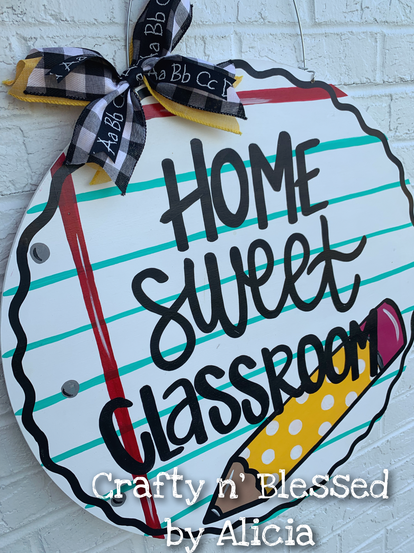 Home Sweet Classroom 20" Door Hanger