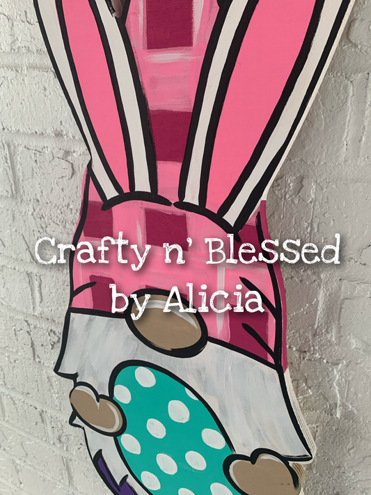 Bunny Gnome Door Hanger