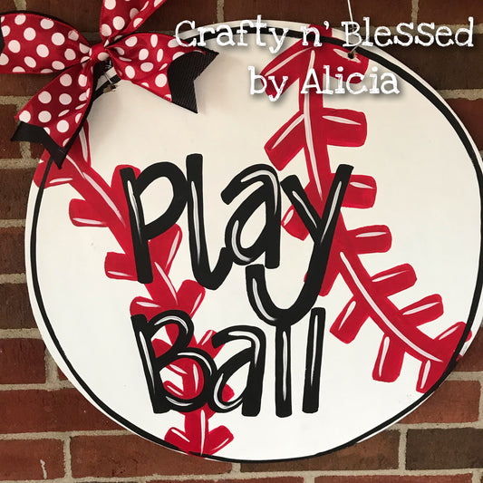 Baseball Door Hanger