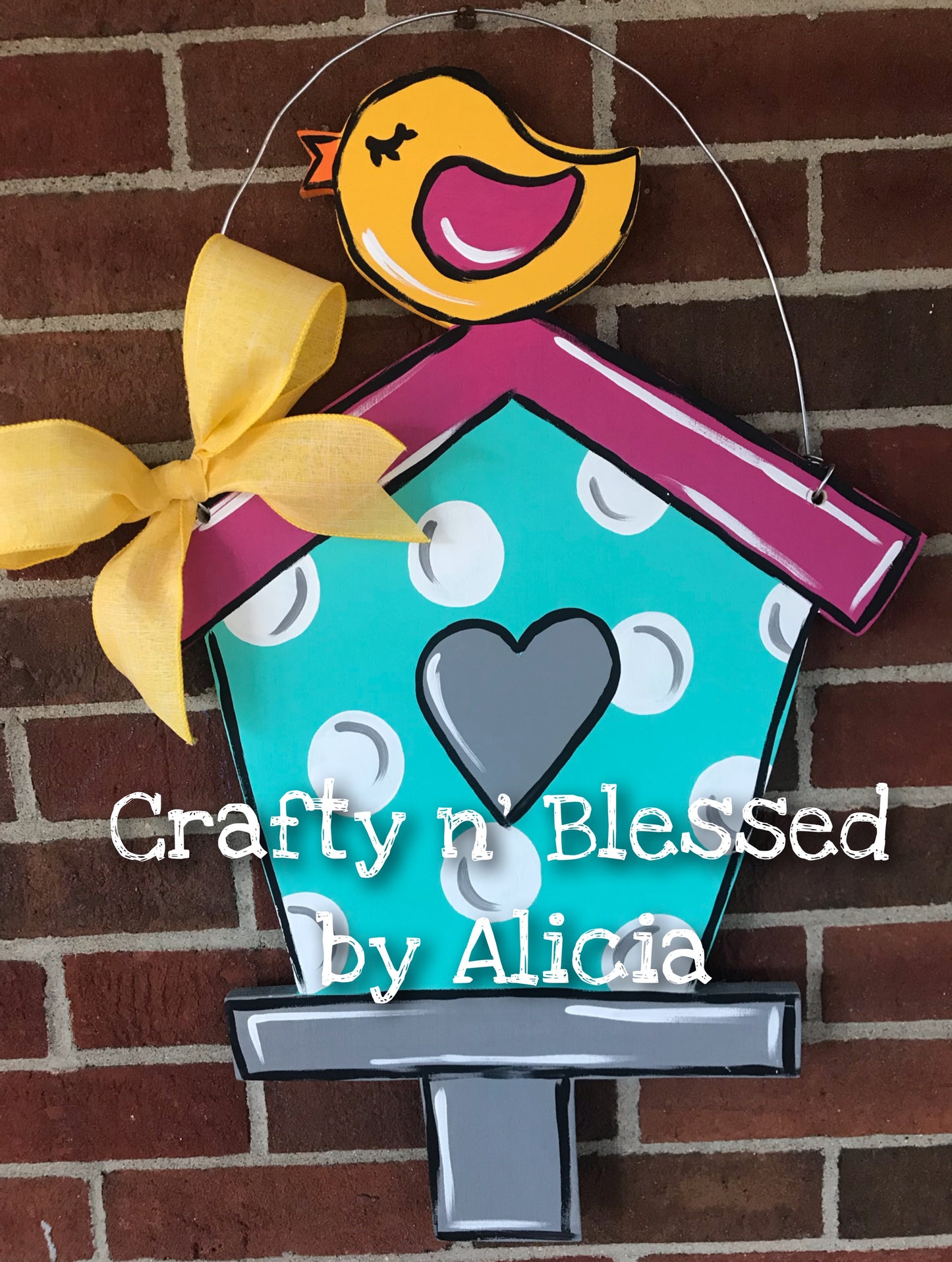 Birdhouse Door Hanger